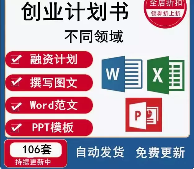 商业计划书创业计划书模板范本资料合集