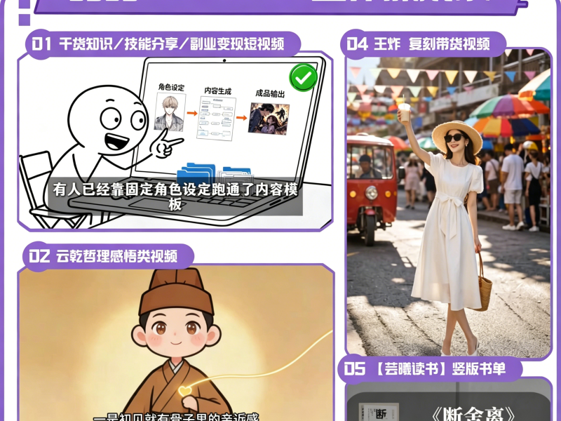 230+全系列扣子coze工作流成品共享,AI生成短视频