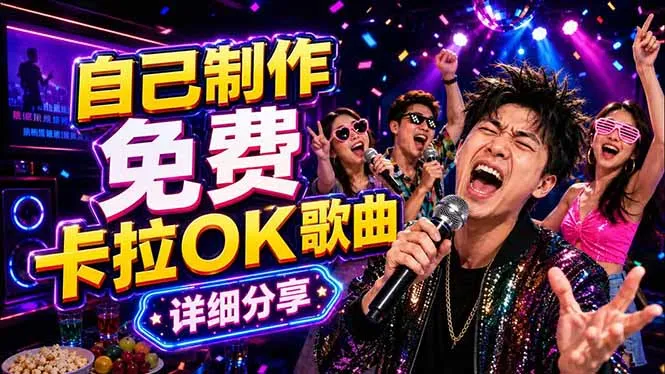免费卡拉OK歌曲制作全攻略：音轨分离字幕制作，零基础快速做出专业K歌视频-706资源网