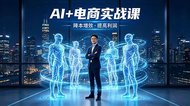 AI+电商实战课，1人+N个AI 智能体，把SOP变AI员工，实现降本增效提高利润-706资源网