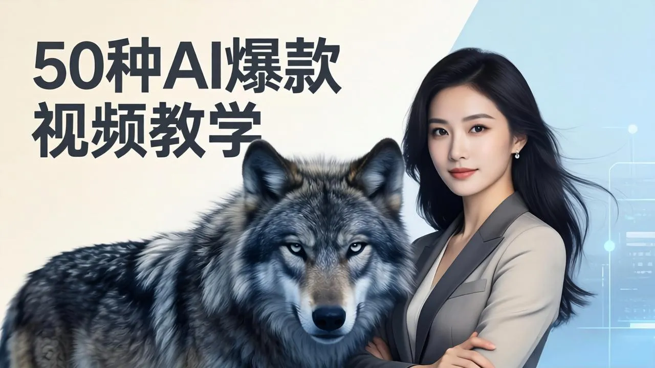 50种AI爆款视频教学：影视级古诗词+治愈萌宠+山海经蛟龙，高阶宝典商业落地-706资源网