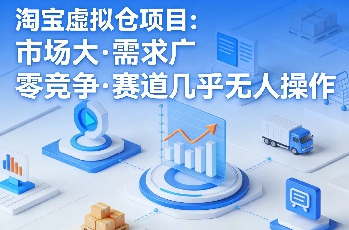 淘宝虚拟仓项目，市场大，需求广，零竞争，赛道几乎没人操作(更新0410)-706资源网