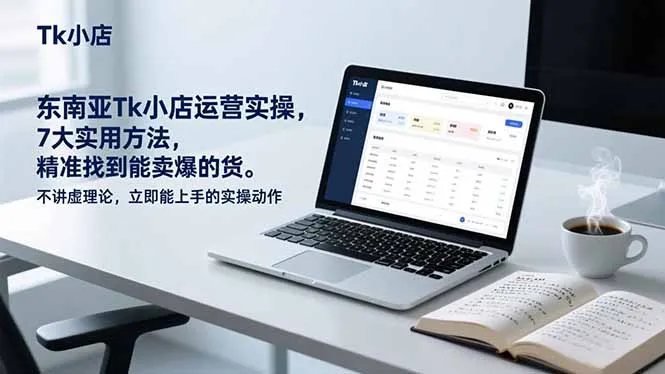 东南亚Tk小店运营实操,7大实用方法,精准找到能卖爆的货。不讲虚理论,立即能上手的实操动作-706资源网