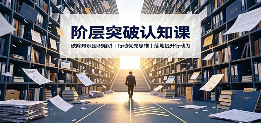 阶层突破认知课：破除知识囤积陷阱，行动优先思维，落地提升行动力-706资源网
