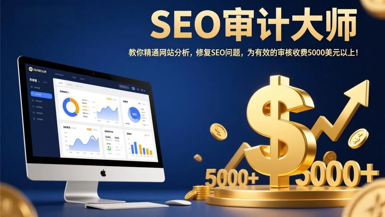 SEO审计大师:教你精通网站分析,修复SEO问题,为有效的审核收费5000美元以上!-706资源网