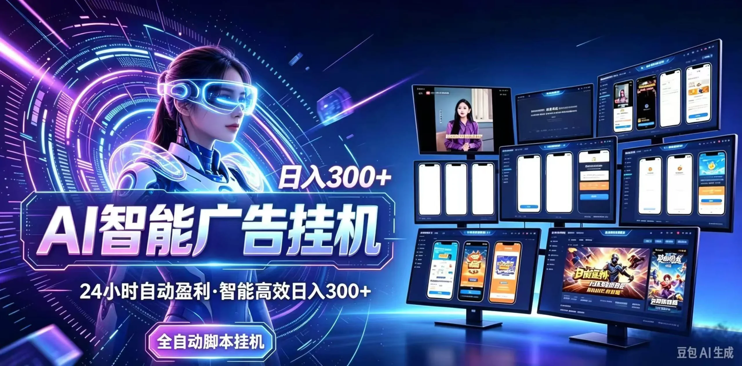 (21068期)24小时AI广告挂机|在家就能做的被动副业-706资源网