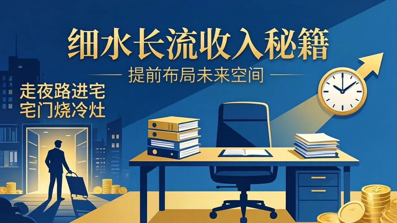 某付费文章：细水长流收入秘籍：走夜路进宅门烧冷灶，提前布局未来空间-706资源网