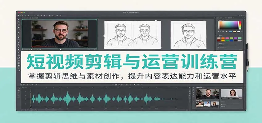 短视频剪辑与运营训练营:掌握剪辑思维与素材创作,提升内容表达能力和运营水平-706资源网