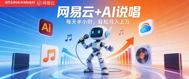网易云+AI说唱，每天半小时，AI内容创作+流量变现，轻松月入1W-706资源网
