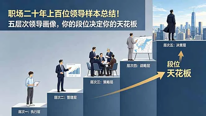 付费文章:职场二十年上百位领导样本总结!五层次领导画像,你的段位决定你的天花板-706资源网