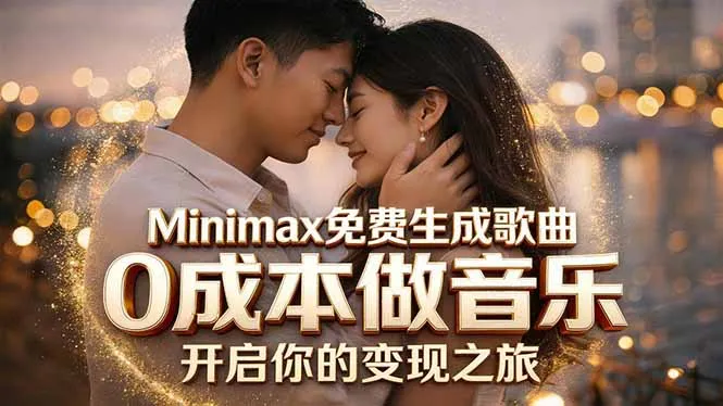 Minimax免费生成歌曲实测！0成本做音乐，说唱流行Lofi一键生成-706资源网