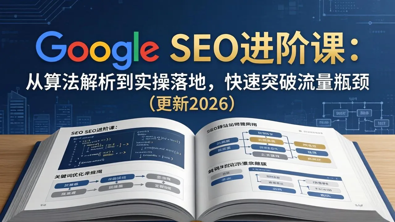 Google SEO进阶课：从算法解析到实操落地，快速突破流量瓶颈(更新2026-706资源网