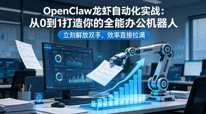 OpenClaw龙虾自动化实战：从0到1打造你的全能办公机器人，立刻解放双手，效率直接拉满-706资源网