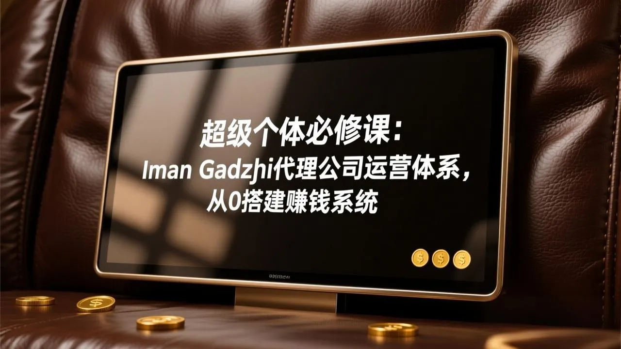 超级个体必修课：Iman Gadzhi代理公司运营体系，从0搭建赚钱系统-706资源网