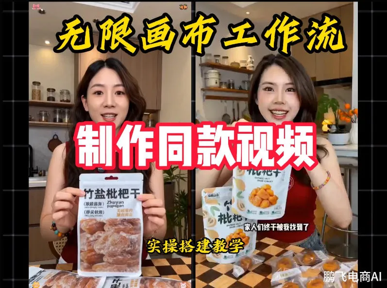 无限画布工作流一键复刻爆款带货视频，实操搭建，操作简单-706资源网