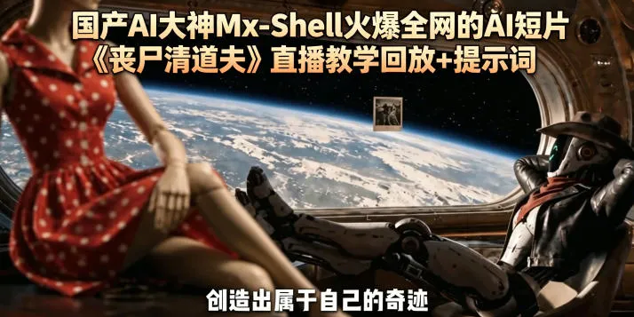 国产AI大神Mx-Shell火爆全网的AI短片《丧尸清道夫》直播教学回放+提示词-706资源网