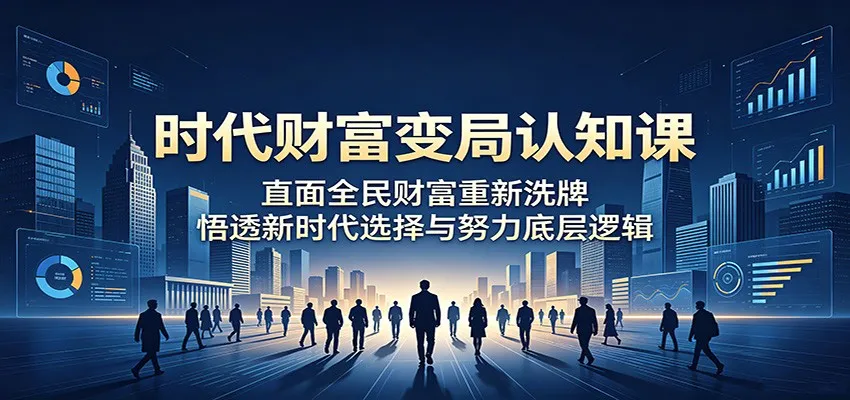 时代财富变局认知课:直面全民财富重新洗牌,悟透新时代选择与努力底层逻辑-706资源网