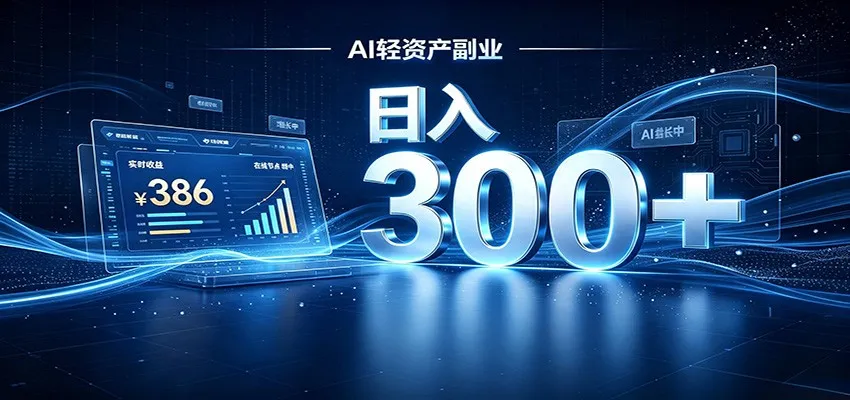 2026 AI轻资产风口，Token中转站小白可入局，日入300+-706资源网