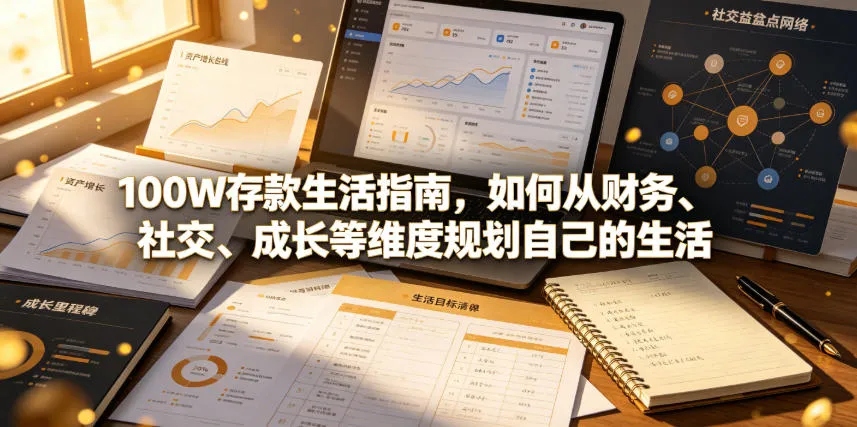 付费文章：100W存款生活指南，如何从财务、社交、成长等维度规划自己的生活-706资源网