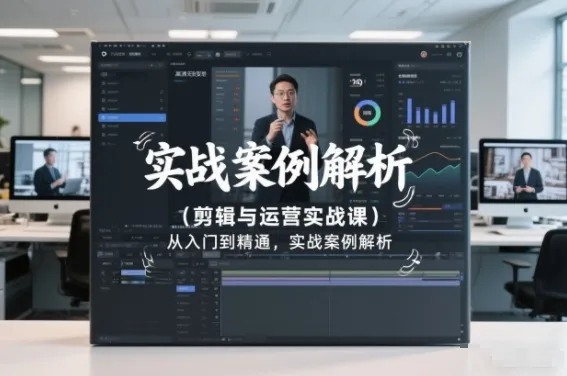 剪辑与运营实战课，从入门到精通，实战案例解析(更新2026)-706资源网