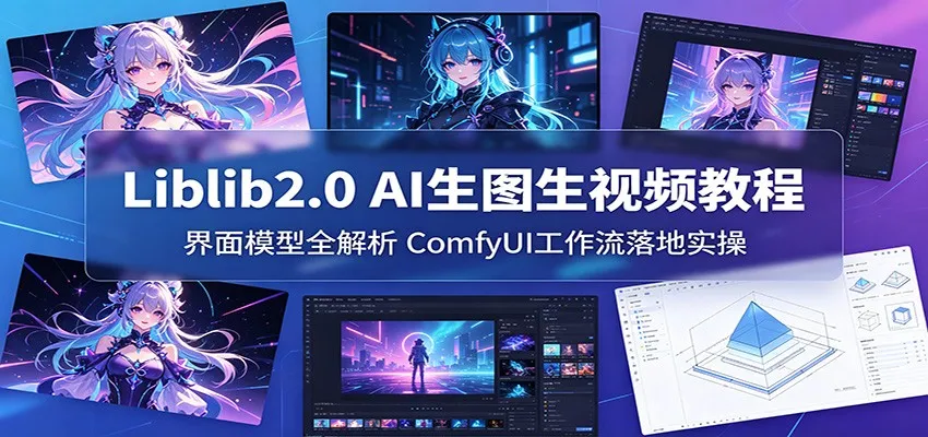 Liblib2.0 AI生图生视频教程：界面模型全解析，ComfyUI工作流落地实操-706资源网