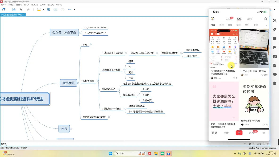 绅白不白·小红书虚拟店铺，IP打法+原创商品(更新2026)-706资源网