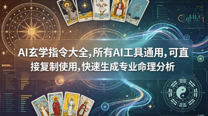 AI玄学指令大全，所有AI工具通用，可直接复制使用，快速生成专业命理分析-706资源网