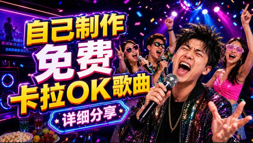 零基础AI制作免费卡拉OK视频教程，从歌曲生成、音轨分离到字幕制作、视频导出，手把手教学-706资源网