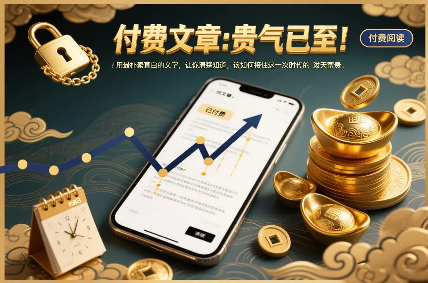 付费文章：贵气已至！用最朴素直白的文字，让你清楚知道，该如何接住这一次时代的泼天富贵-706资源网