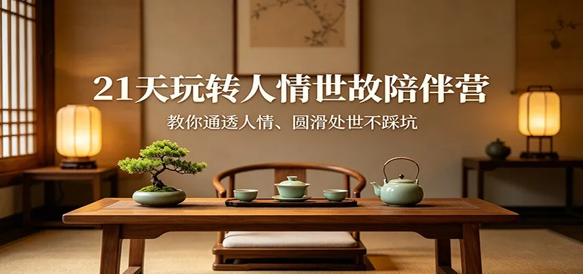 21天玩转人情世故陪伴营：教你通透人情、圆滑处世不踩坑-706资源网