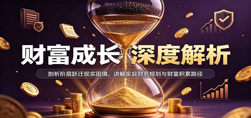 财富成长深度解析:剖析阶层跃迁现实困境,讲解家庭财务规划与财富积累路径-706资源网