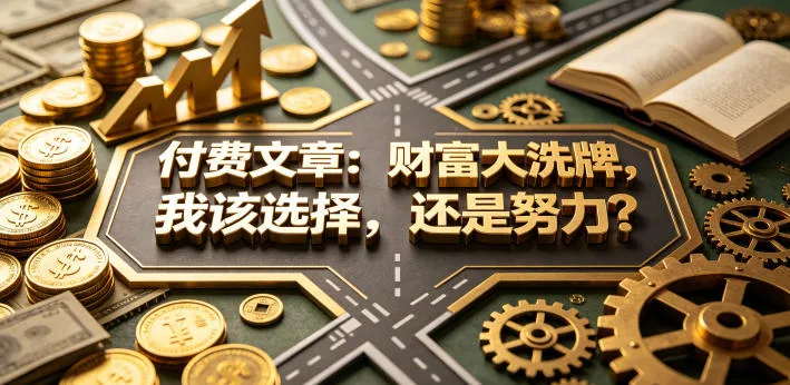 付费文章：财富大洗牌，我该选择，还是努力？-706资源网