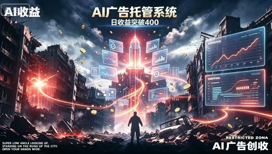 AI智能广告,全自动化运行,单日可达400+,小白新手0基础上手【揭秘】-706资源网