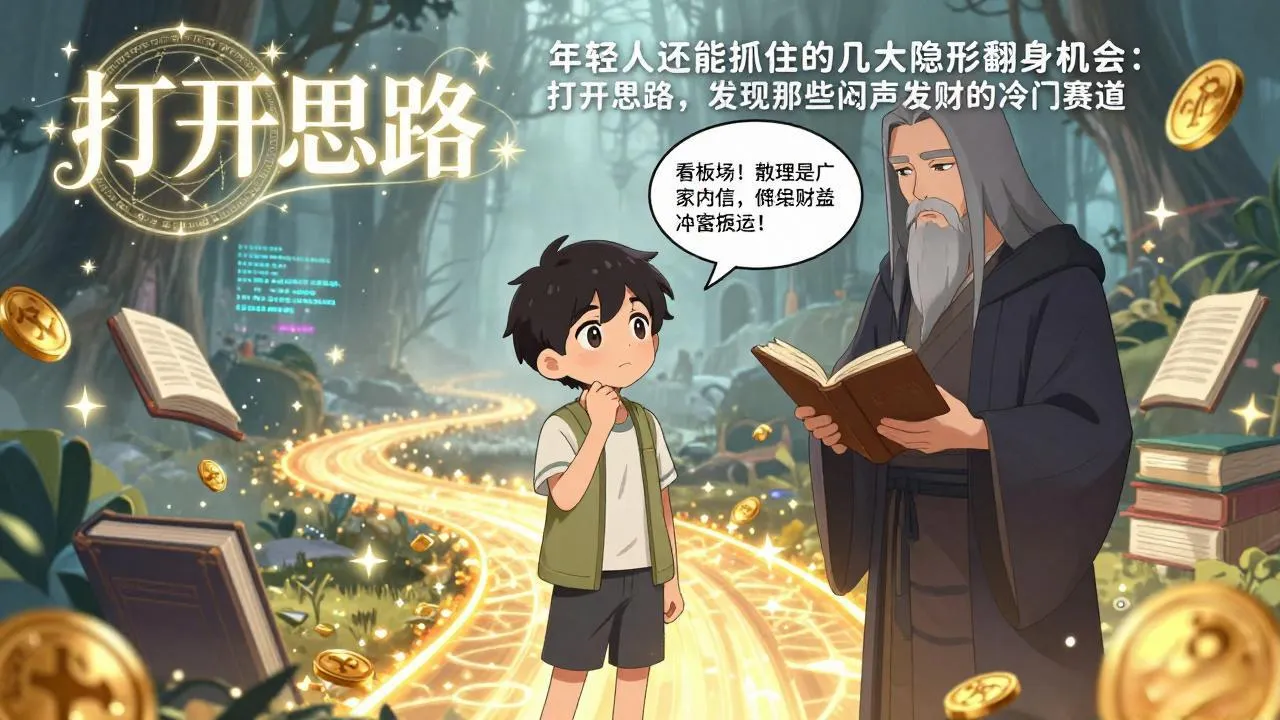 付费文1+2：年轻人还能抓住的几大隐形翻身机会：打开思路，发现那些闷声发财的冷门赛道-706资源网