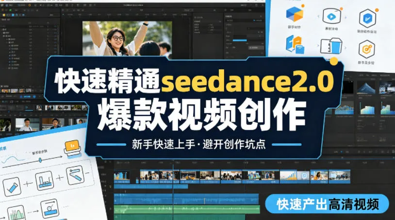 快速精通seedance2.0爆款视频创作，快速产出高清视频，避开大量创作坑点，新手也能快速上手-706资源网