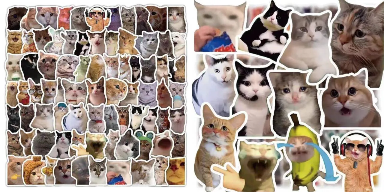 某宝付费素材,猫meme素材绿幕视频剪辑素材小猫咪跳舞,适合抖音B站搞笑短视频合集!
