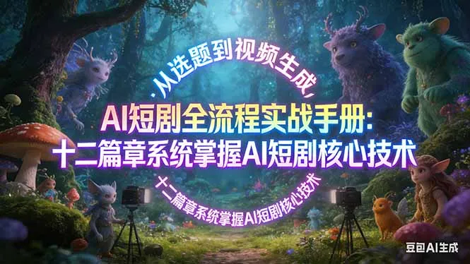 AI 短剧全流程实战手册：从选题到视频生成，十二篇章系统掌握 AI 短剧核心技术-706资源网