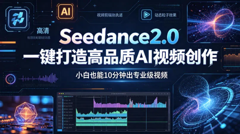 Seedance2.0一键打造高品质AI视频创作，小白也能10分钟出专业级视频-706资源网