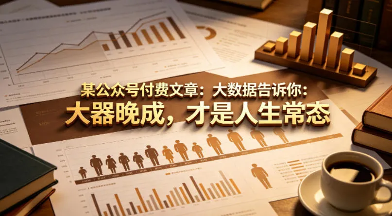某公众号付费文章：大数据告诉你：大器晚成，才是人生常态-706资源网