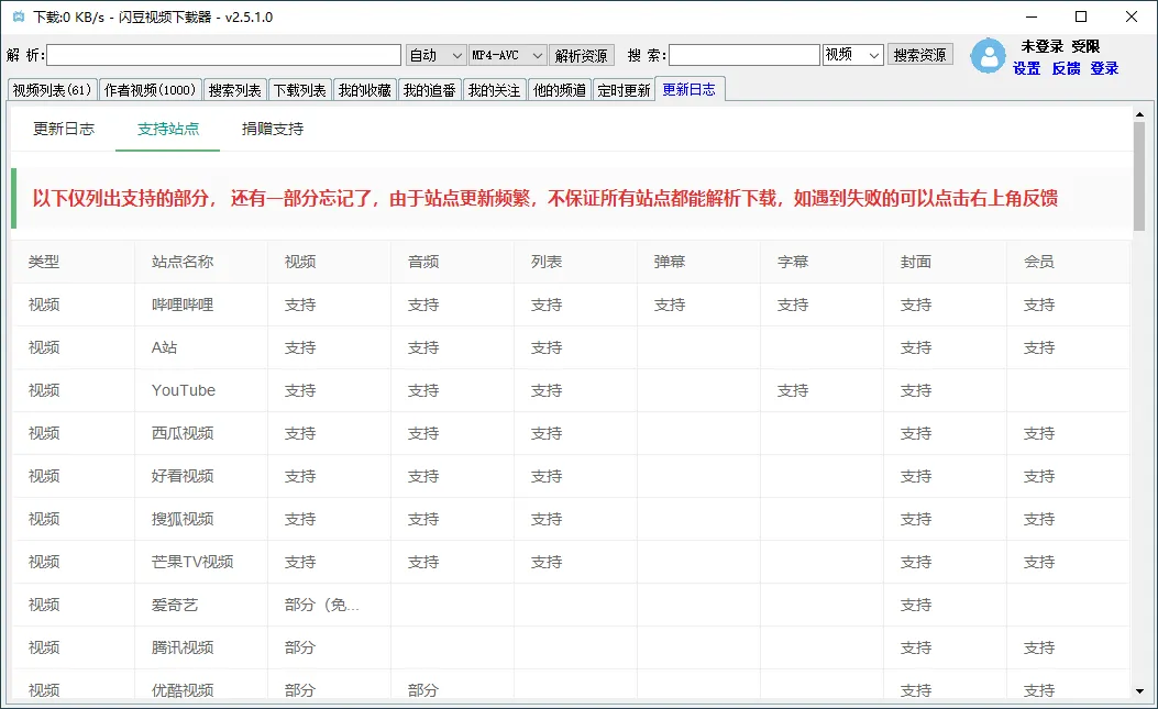 闪豆多平台视频下载器v20260329绿色版
