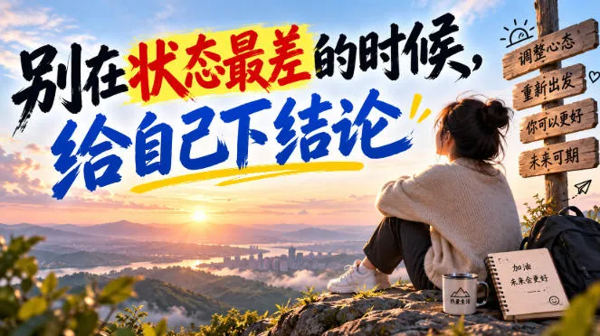 某公众号付费文章：别在状态最差的时候，给自己下结论-706资源网