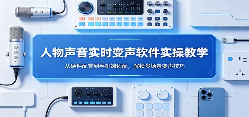 人物声音实时变声软件实操教学：从硬件配置到手机端适配，解锁多场景变声技巧-706资源网