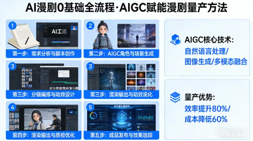 AI漫剧0基础全流程，快速掌握AIGC赋能的漫剧量产方法-706资源网