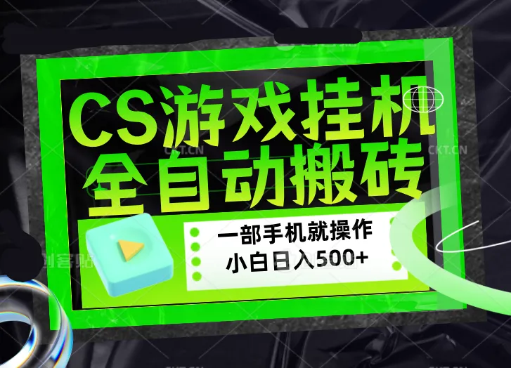 CSGO游戏挂机捡漏搬砖，超稳定的项目，带领1000+小白实现日入500+，数据可视频验证-706资源网
