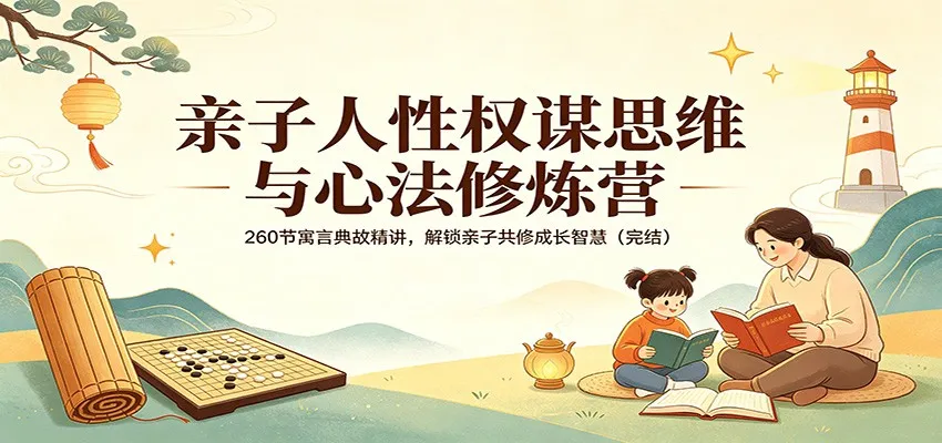 亲子人性权谋思维与心法修炼营：260节寓言典故精讲，解锁亲子共修成长智慧(完结)-706资源网