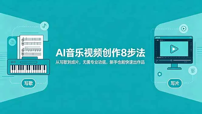 AI音乐视频创作8步法：从写歌到成片，无需专业功底，新手也能快速出作品-706资源网
