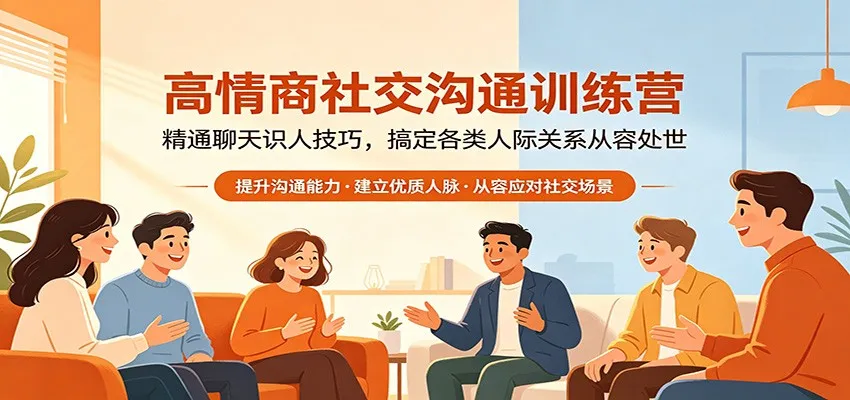 高情商社交沟通训练营：精通聊天识人技巧，搞定各类人际关系从容处世-706资源网