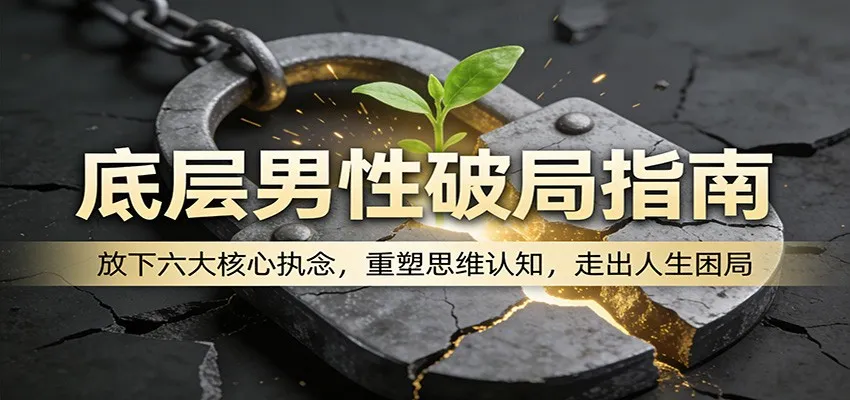 底层男性破局指南：放下六大核心执念，重塑思维认知，走出人生困局-706资源网
