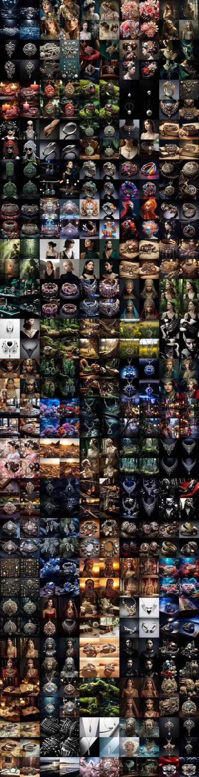 463个Midjourney珠宝摄影提示词：覆盖全品类珠宝，AI设计秒出专业效果-706资源网