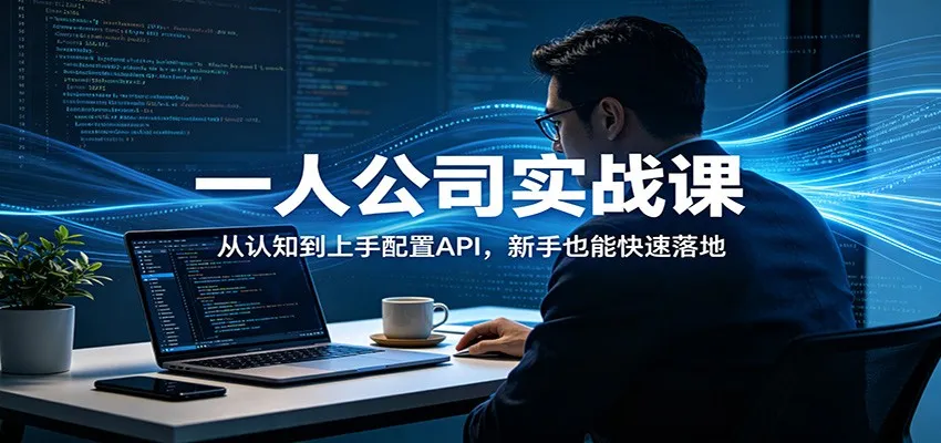 一人公司实战课：从认知到上手配置API，新手也能快速落地-706资源网